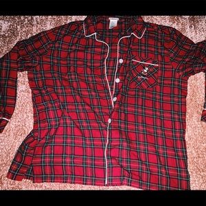 vintage disney button up pajama top